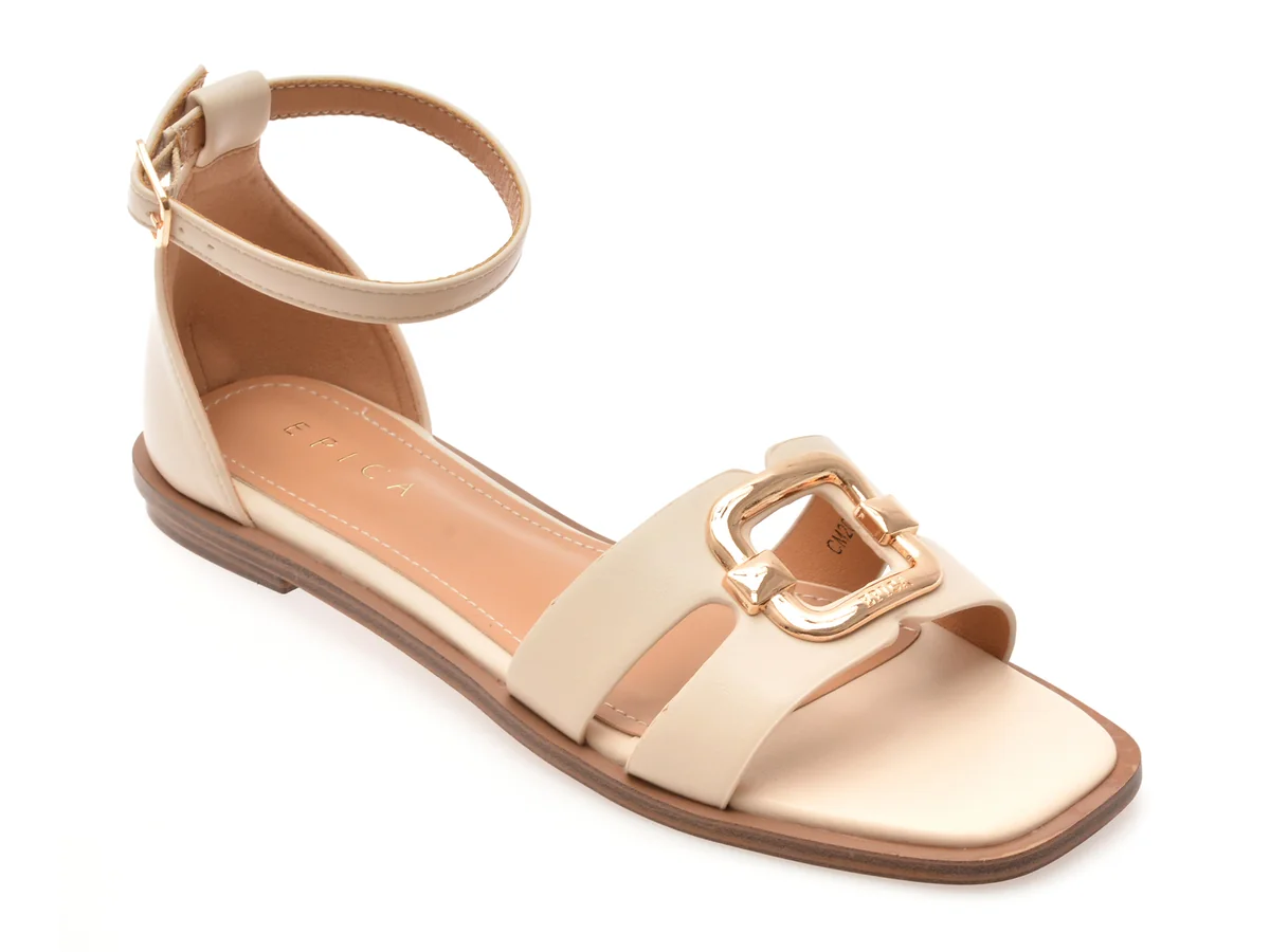 Sandale Epica Bej, 82988, Din Piele Ecologică