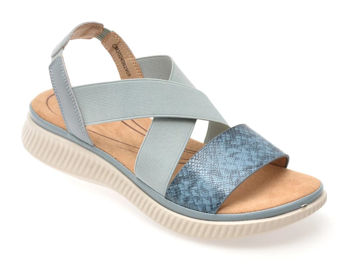 Sandale Image Albastre, 82908, Din Piele Naturala