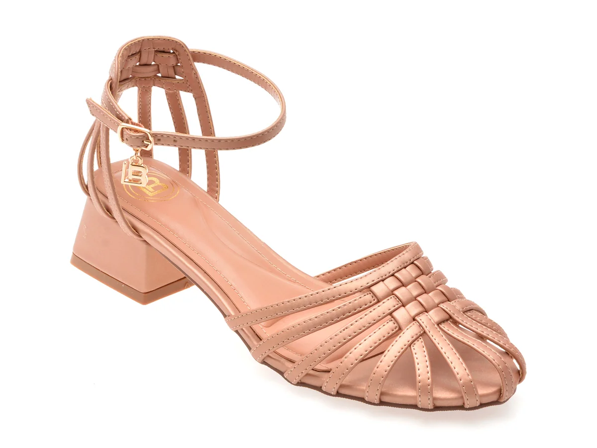 Sandale Laura Biagiotti Bronz, 9031, Din Piele Ecologica