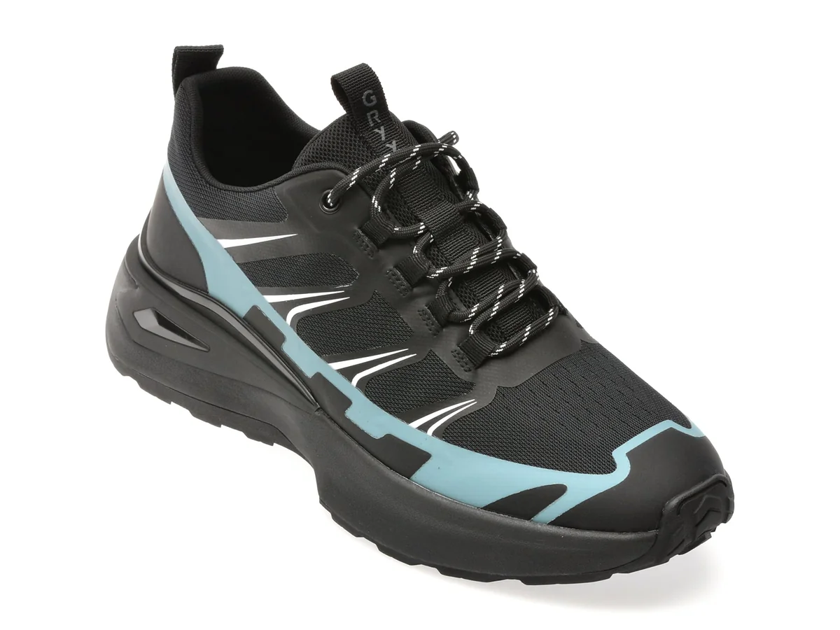 Pantofi Sport Gryxx Negri, GT4014, Din Material Textil