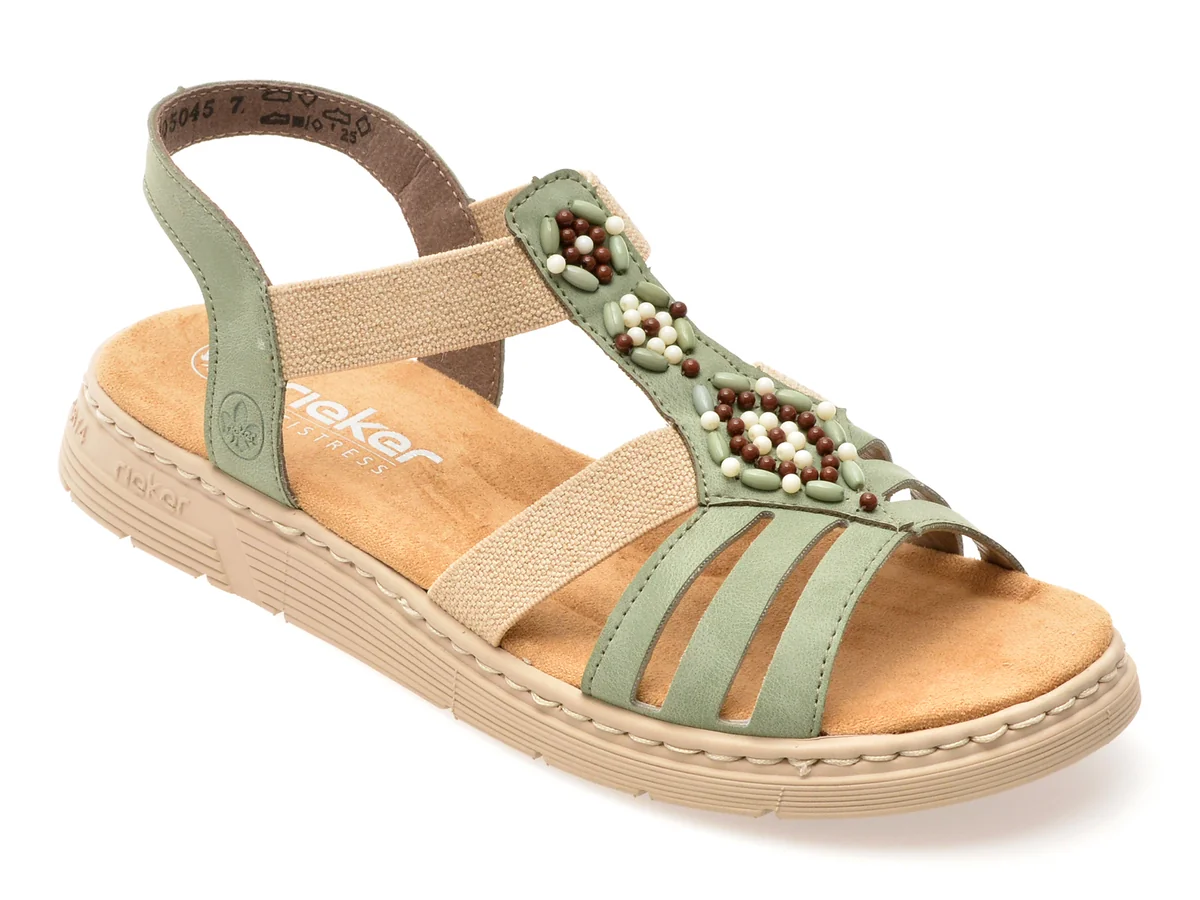 Sandale Rieker Verzi, V9120, Din Piele Ecologică