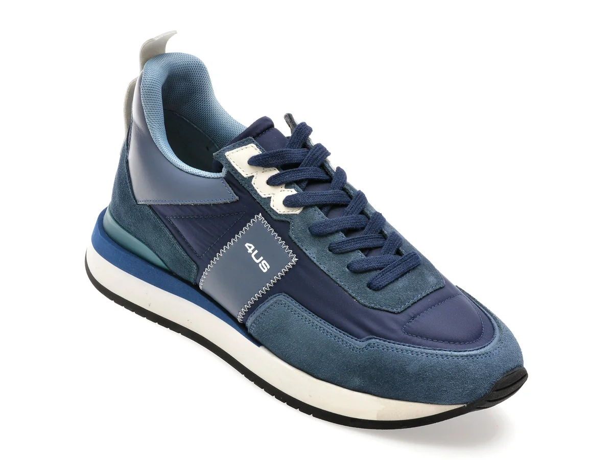 Pantofi Sport 4Us Bleumarin, SeAn 400, Din Material Textil