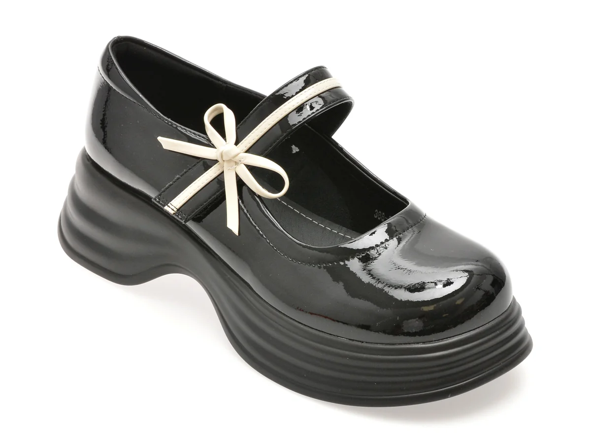 Pantofi Gryxx Negri 3882 Din Piele Naturala Lacuita