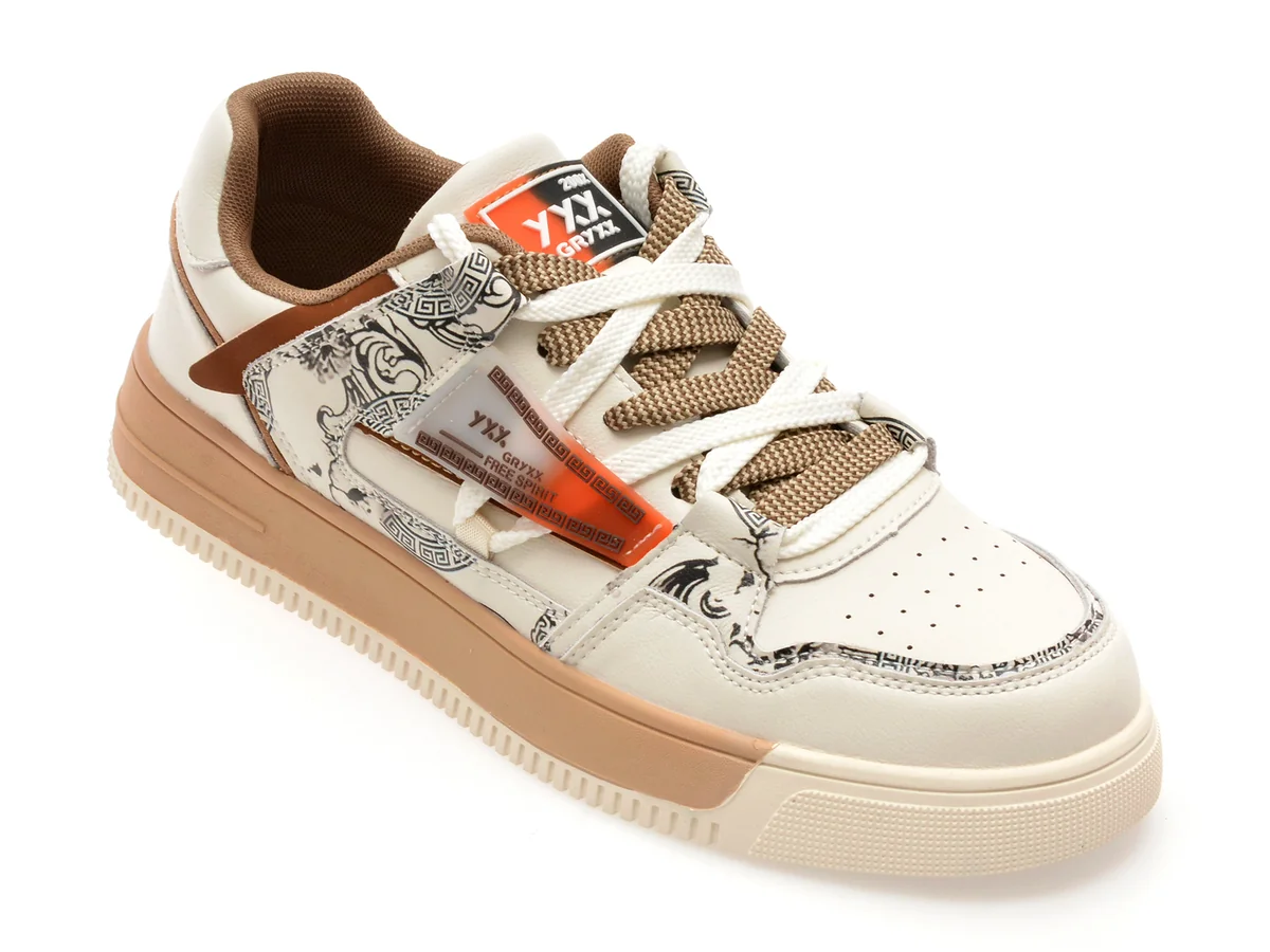Pantofi Sport Gryxx Bej, 230413, Din Piele Naturala