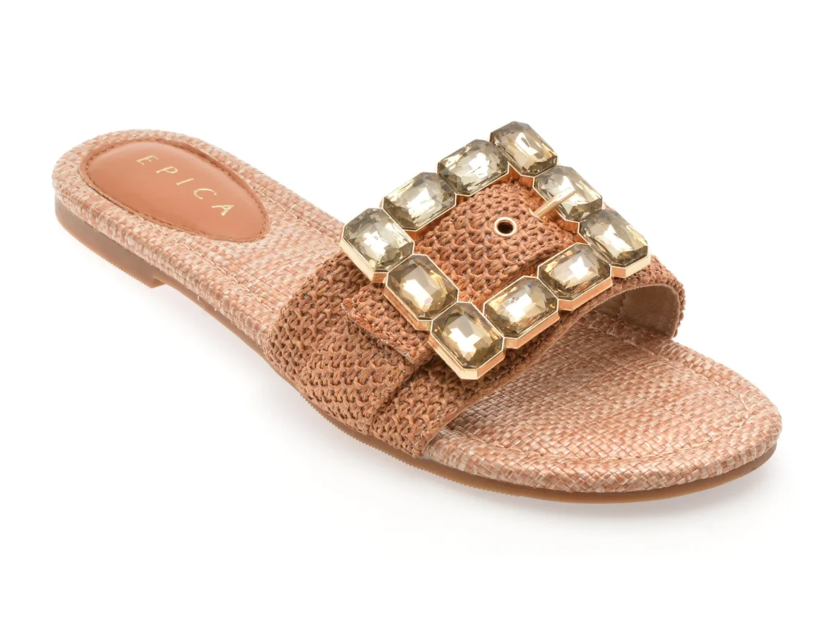 Papuci Epica Maro, 70420, Din Piele Ecologică