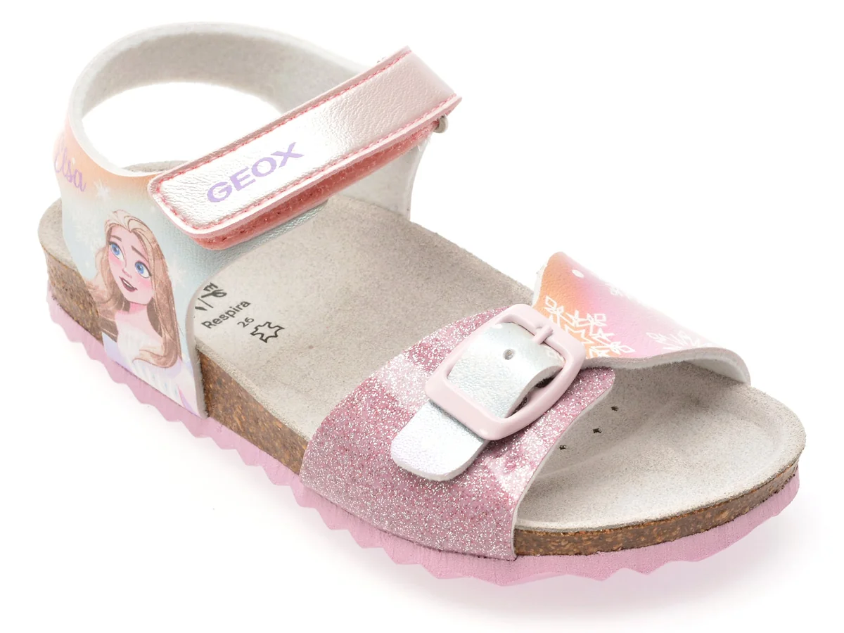 Sandale Geox Roz, J558MG, Din Piele Ecologica