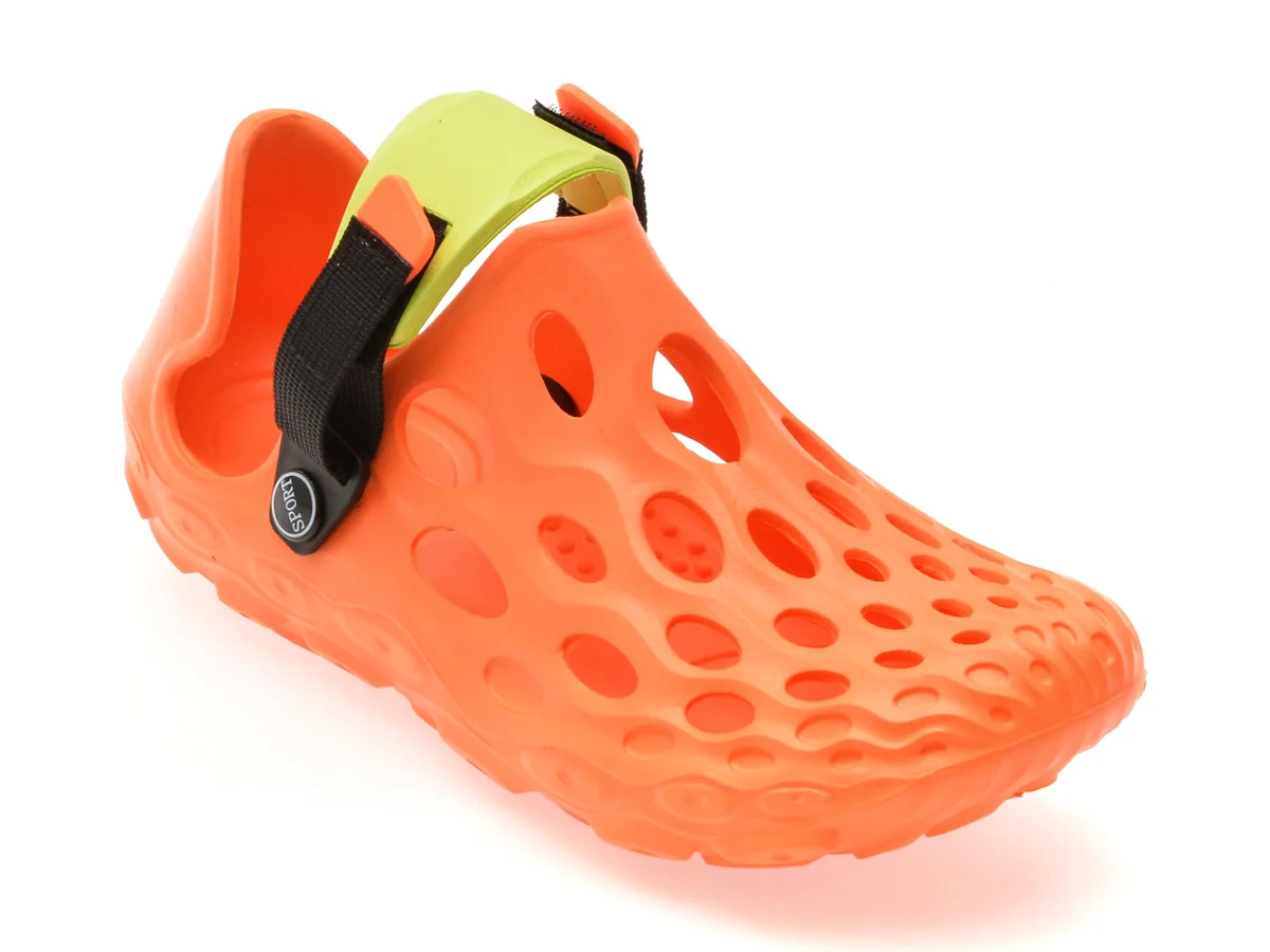 Papuci Gryxx Portocalii, 868W, Din Piele Ecologică