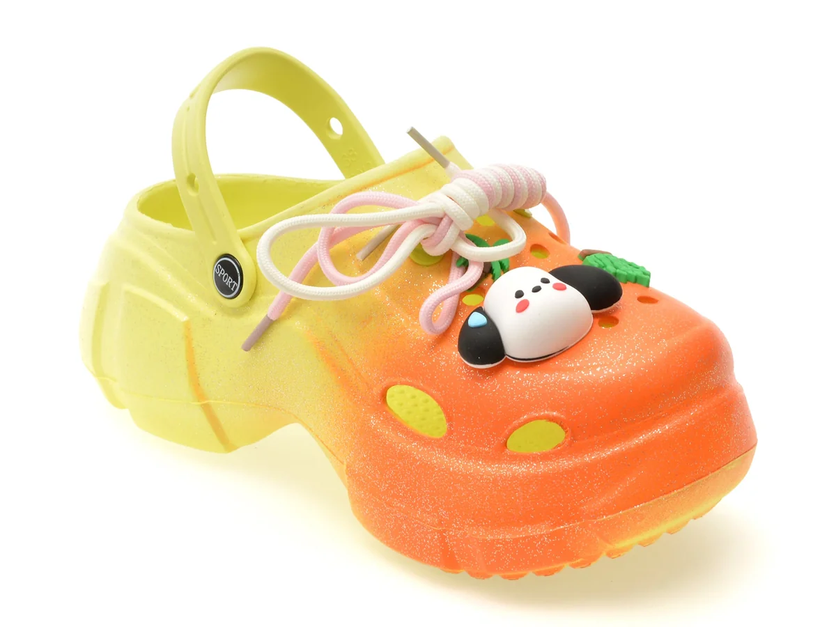 Papuci Gryxx Portocalii, 6013, Din PVC