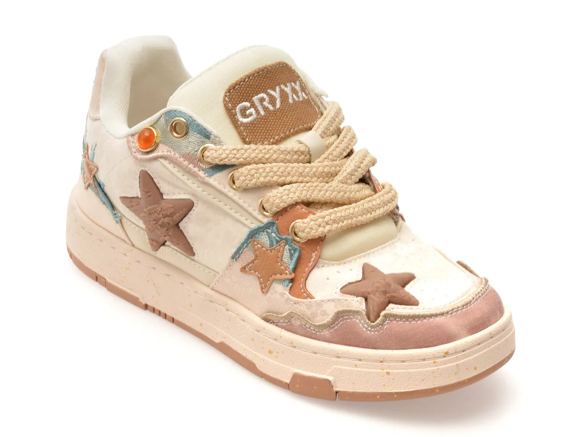 Pantofi Sport Gryxx Bej 57117 Din Material Textil