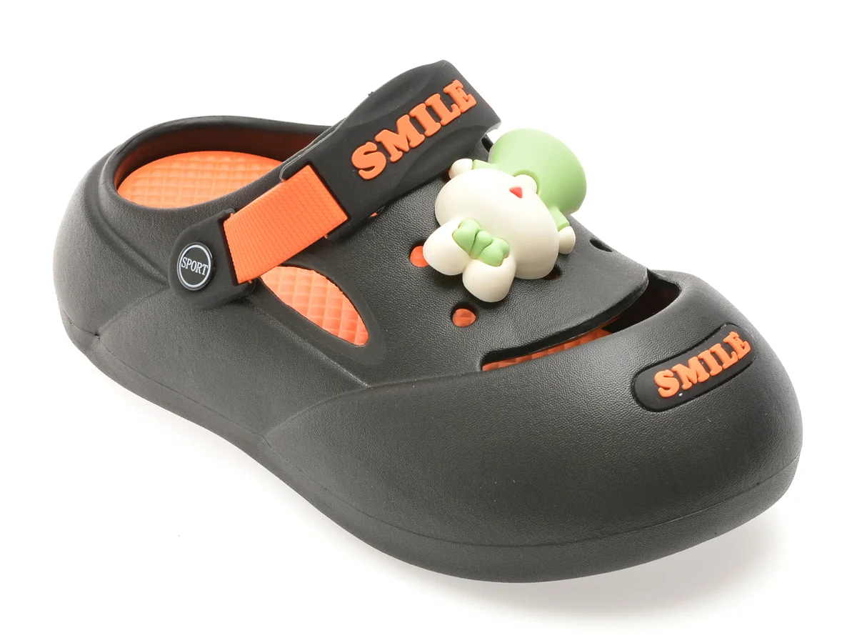 Papuci Selection Kids Negri, 3013, Din PVC