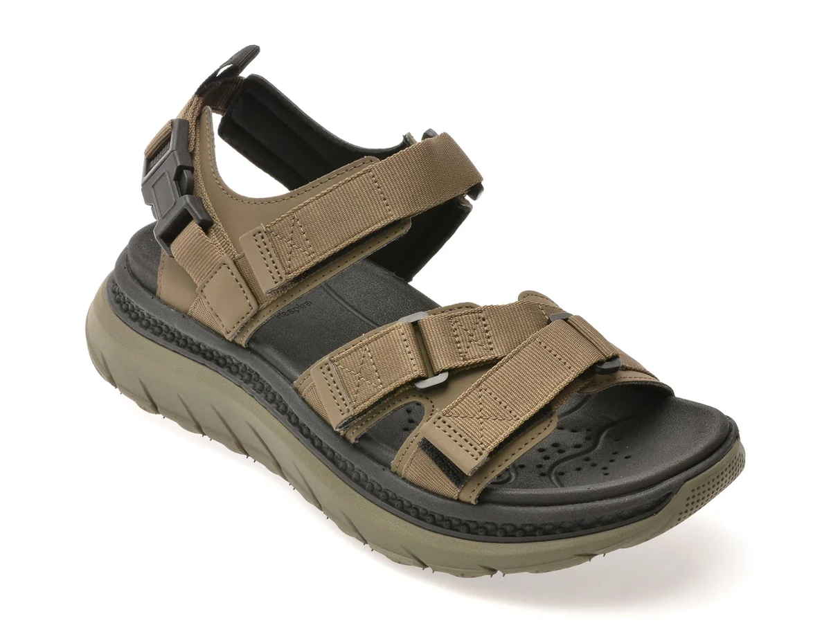 Sandale Geox Kaki, U55L0A, Din Piele Ecologică