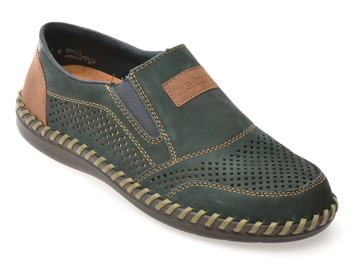 Pantofi Rieker Bleumarin B2466 Din Piele Naturala