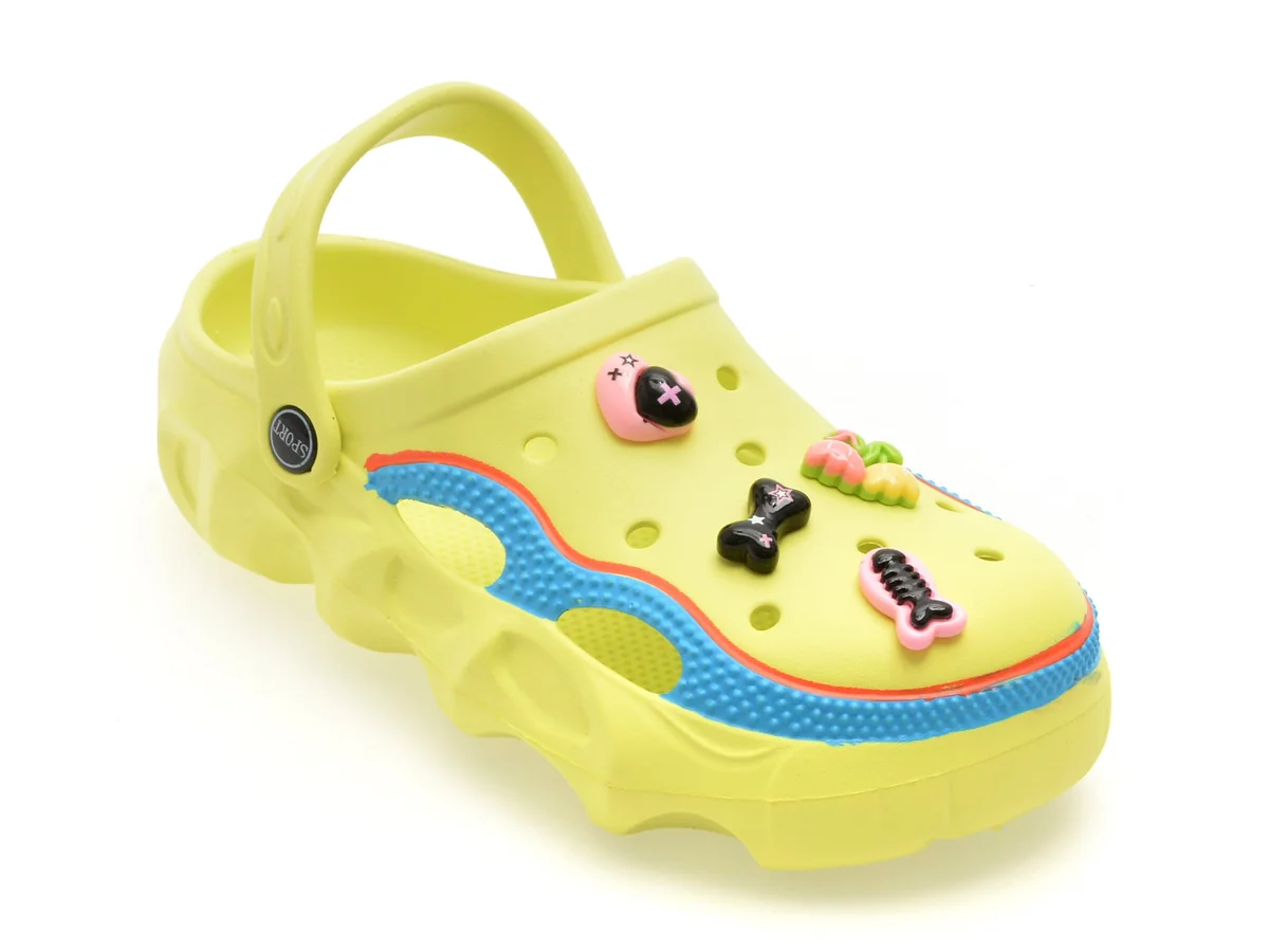 Papuci Selection Kids Verzi, 3039, Din PVC