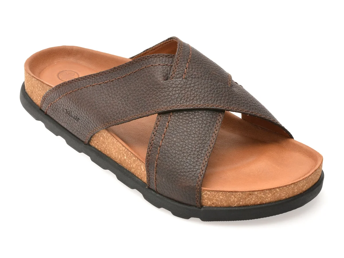 Papuci Rieker Maro, 21192, Din Piele Naturala