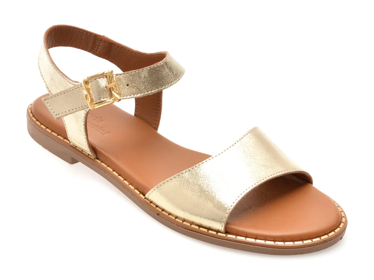 Sandale Flavia Passini Aurii 2921006 Din Piele Naturala