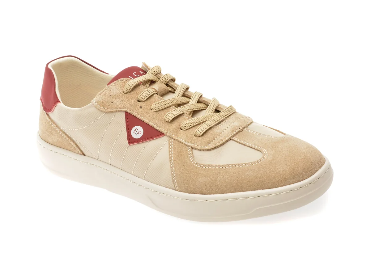 Pantofi Sport Epica Bej, 1001, Din Material Textil
