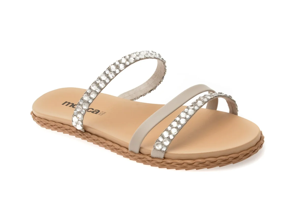 Papuci Moleca Argintii, 5452144, Din Material Textil