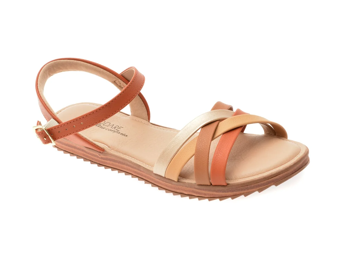 Sandale Modare Maro, 7141146, Din Piele Ecologică