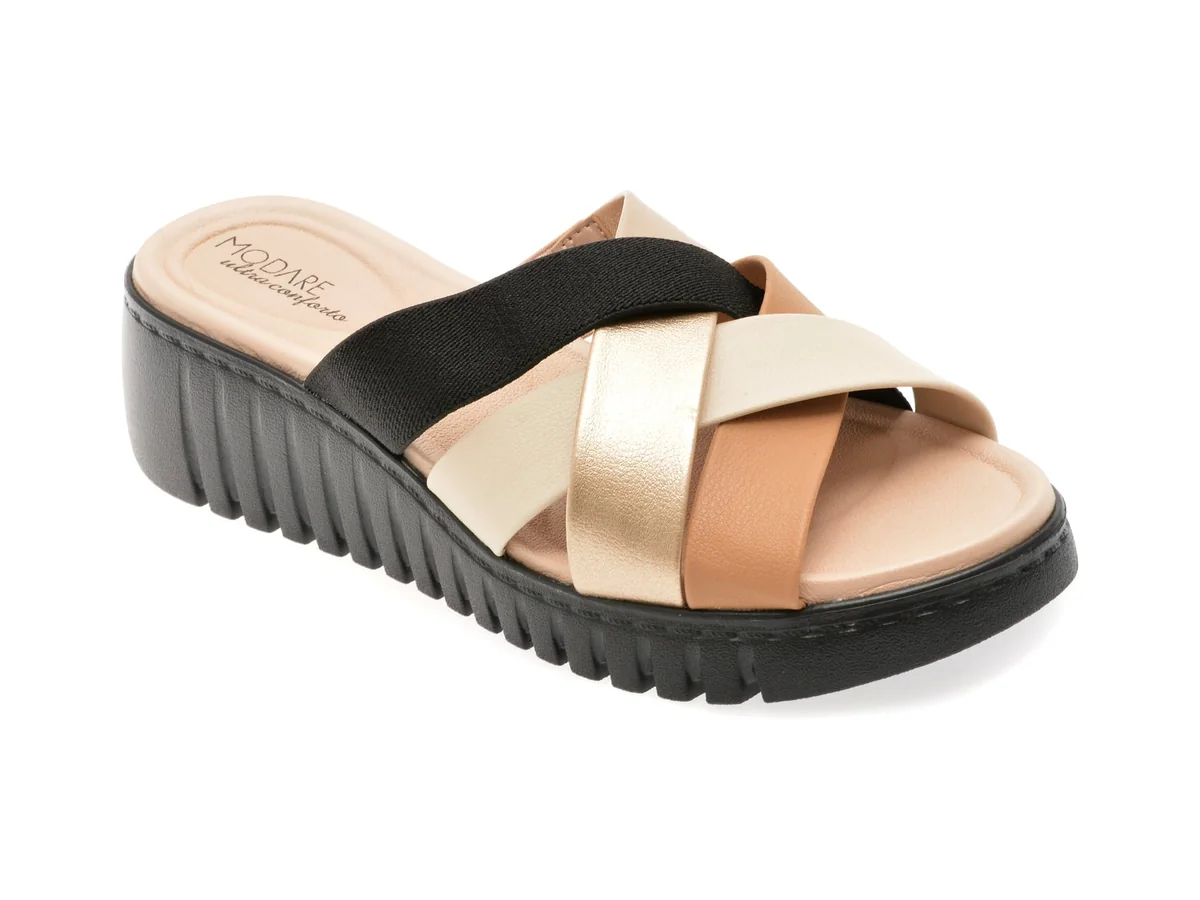 Papuci Modare Negri 7197104 Din Piele Ecologică