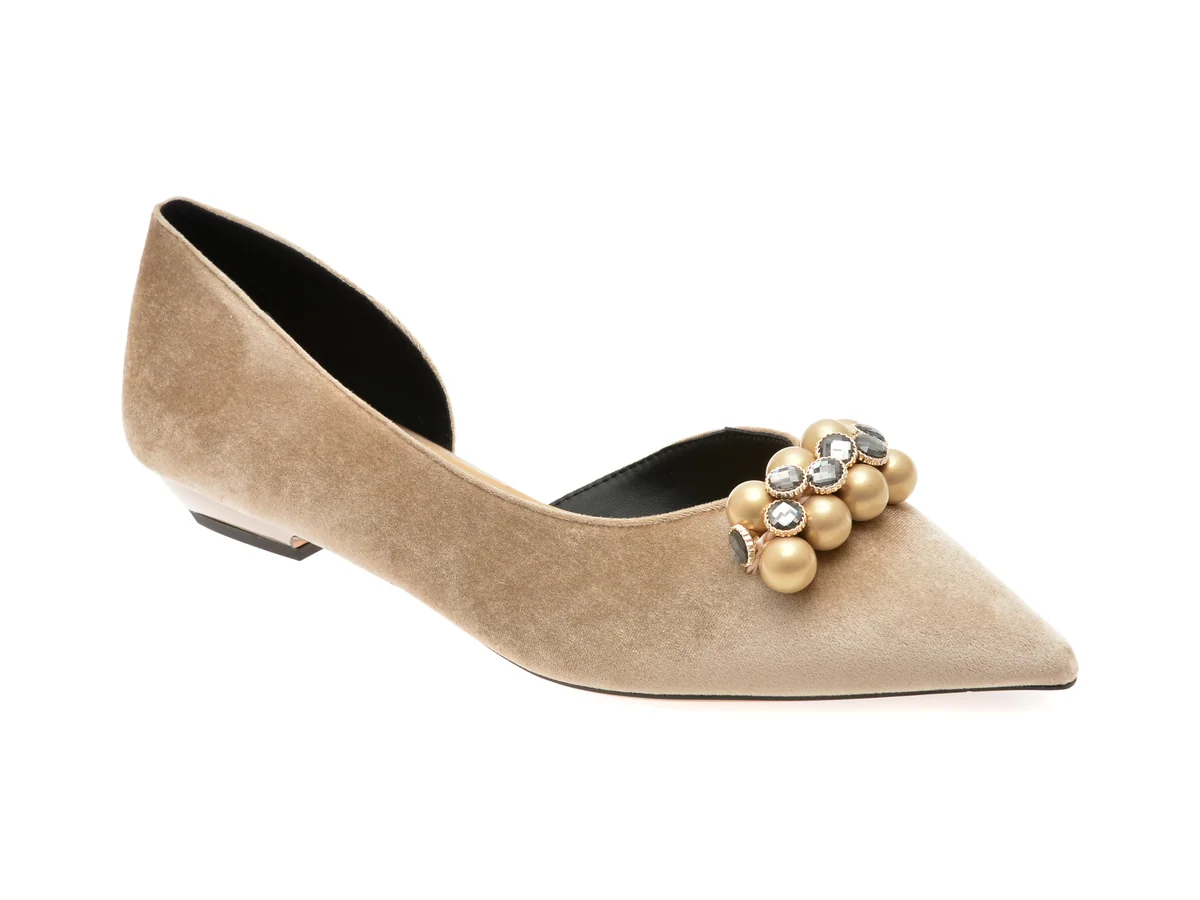 Pantofi Epica Maro, 26S1330, Din Material Textil