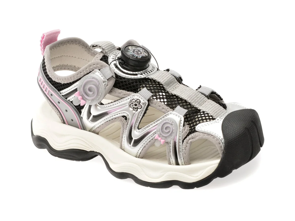 Pantofi Sport Selection Kids Argintii, 120719, Din Material Textil