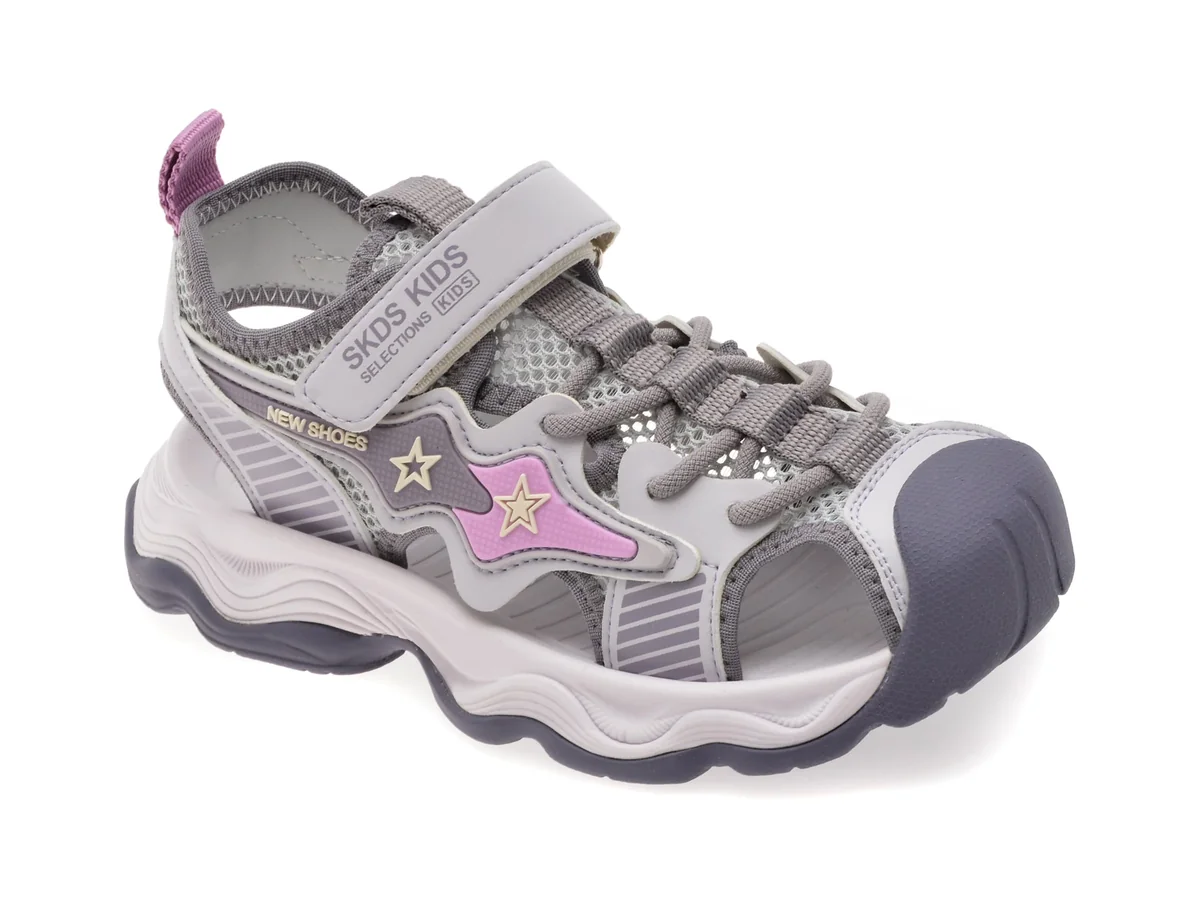 Pantofi Sport Selection Kids Mov, 120717, Din Piele Ecologică