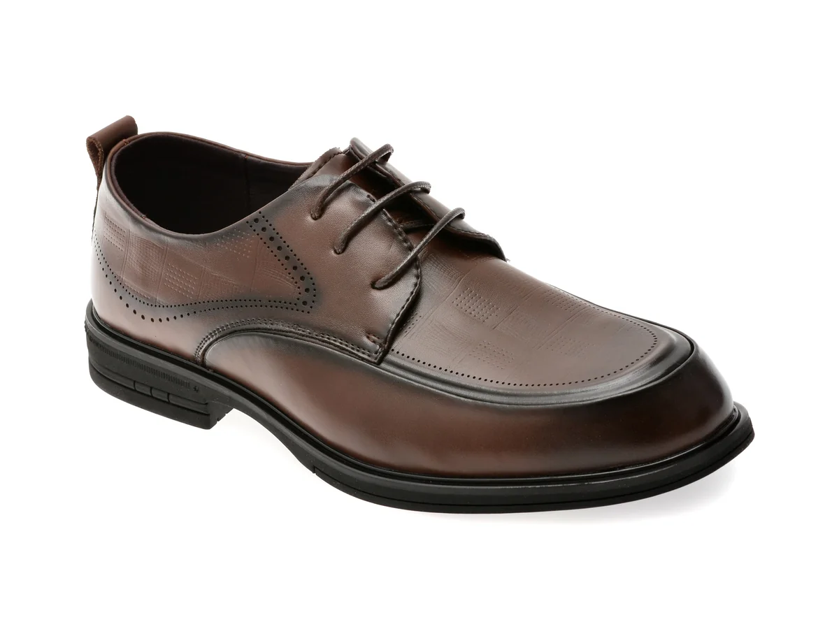 Pantofi Eleganți Bite The Bullet Maro, T89628, Din Piele Naturală