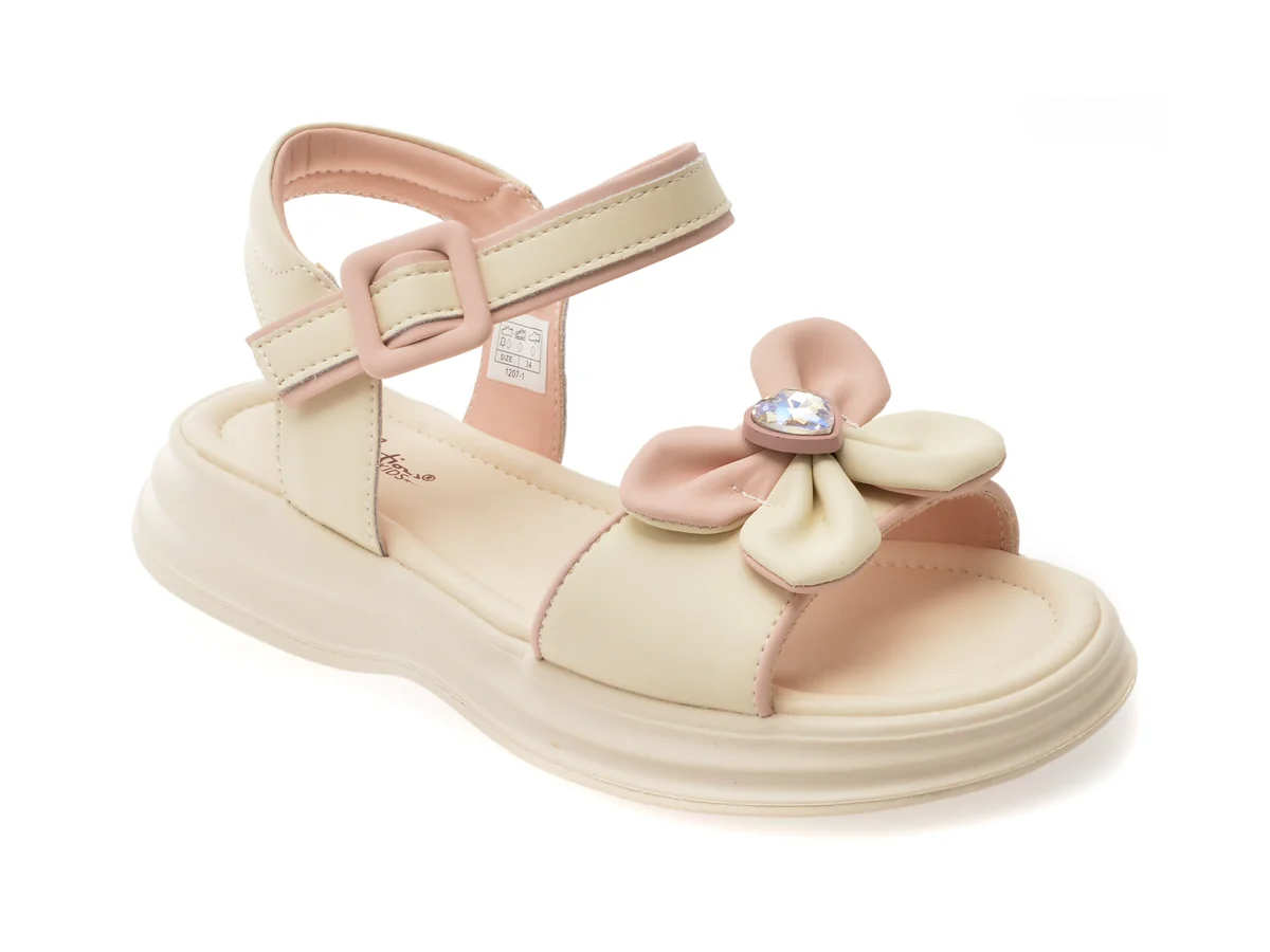 Sandale Selection Kids Bej, 12071, Din Piele Naturala