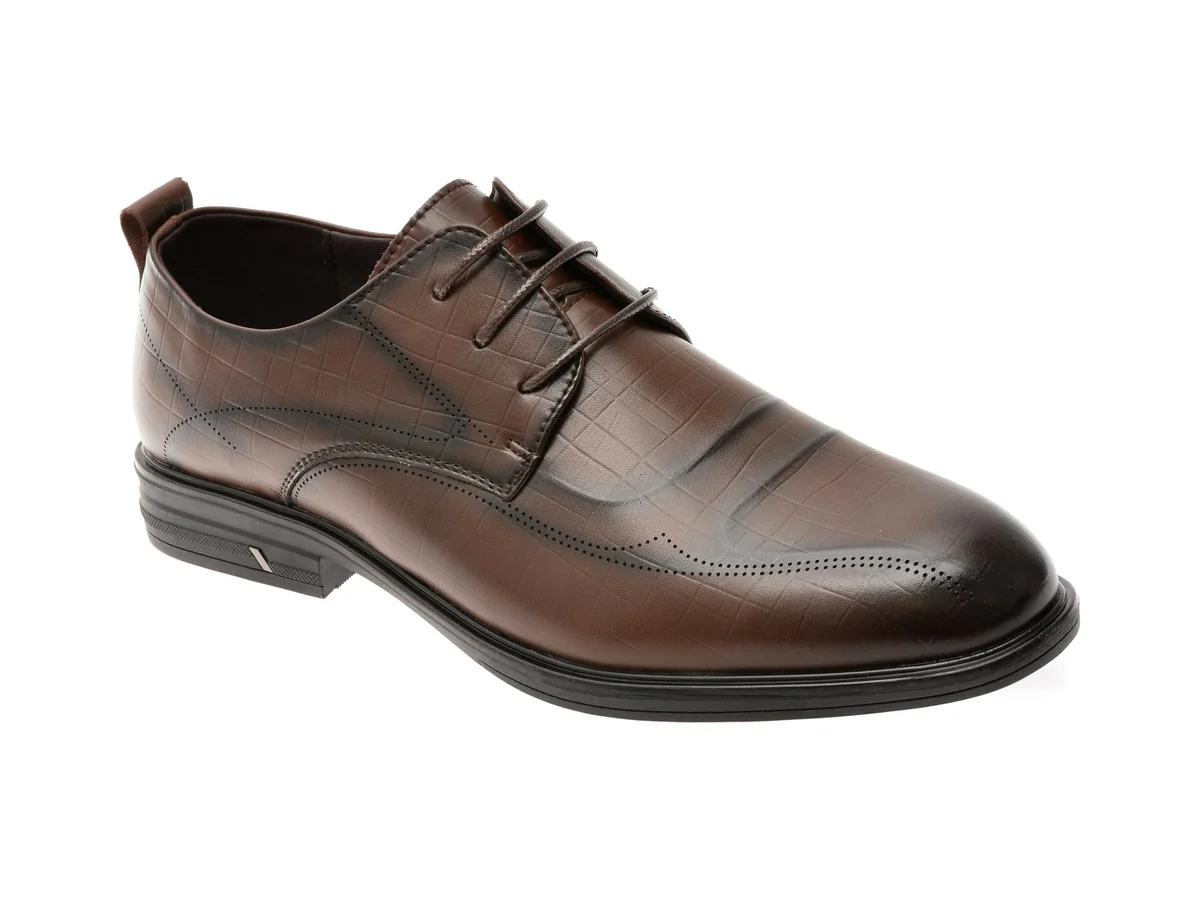 Pantofi Eleganti Bite The Bullet Maro, T89625, Din Piele Naturala