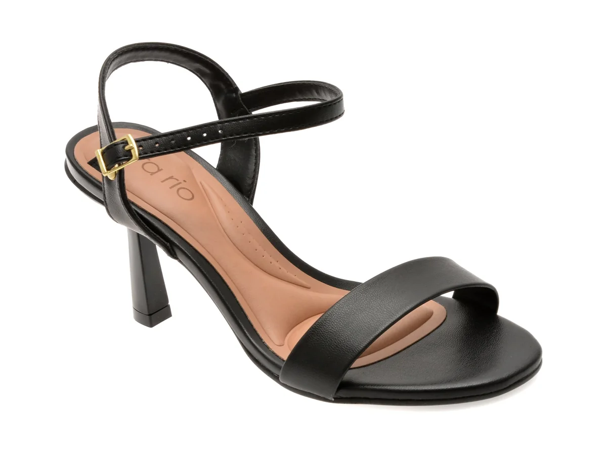 Sandale Elegante Beira Rio Negre, 8545100, Din Piele Ecologica