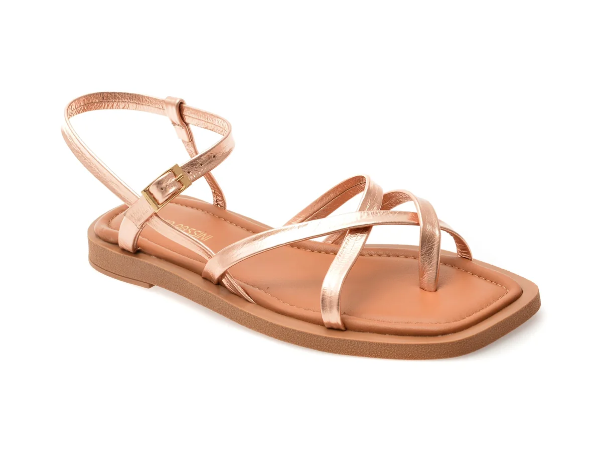 Sandale Flavia Passini Roz, 203M55, Din Piele Naturala