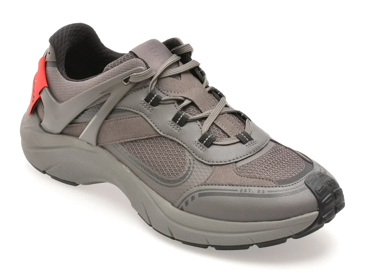 Pantofi Sport HUGO Gri, 8581, Din Material Textil