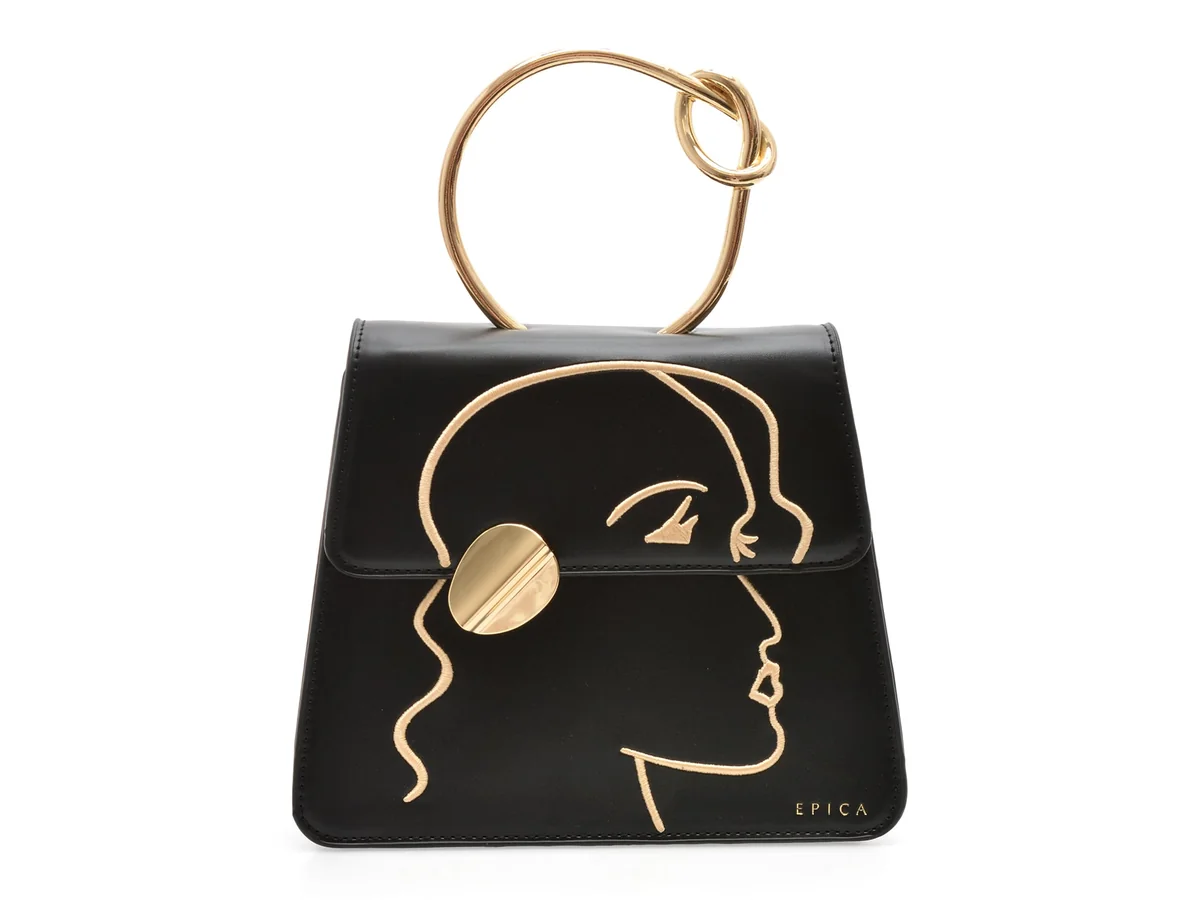 Geanta Epica Neagră 779 Din Piele Ecologică