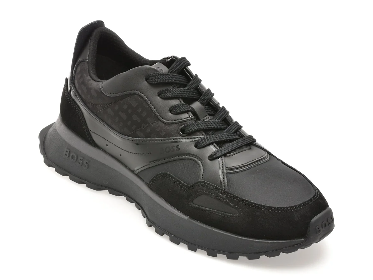 Pantofi Sport BOSS Negri, 6496, Din Material Textil