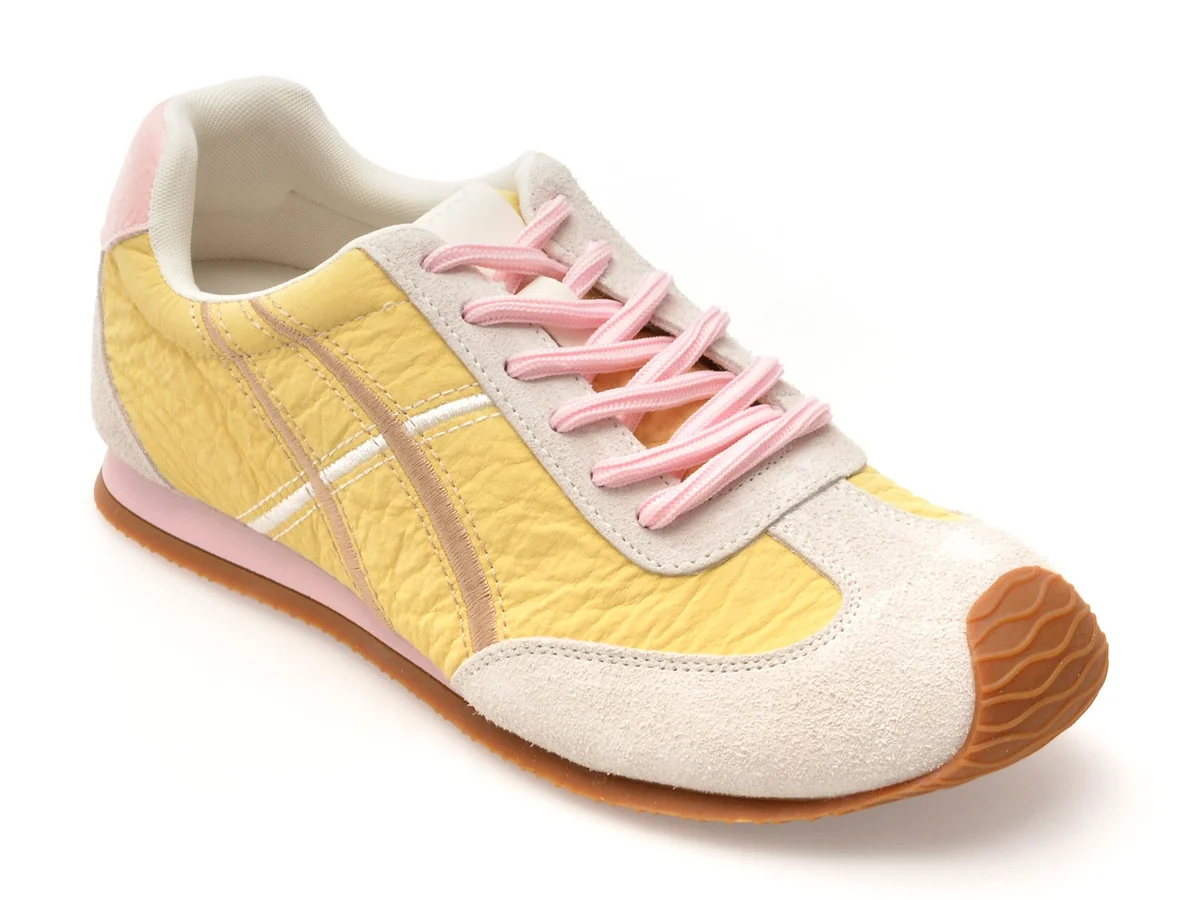 Pantofi Sport Gryxx Galbeni, 3601, Din Piele Ecologică