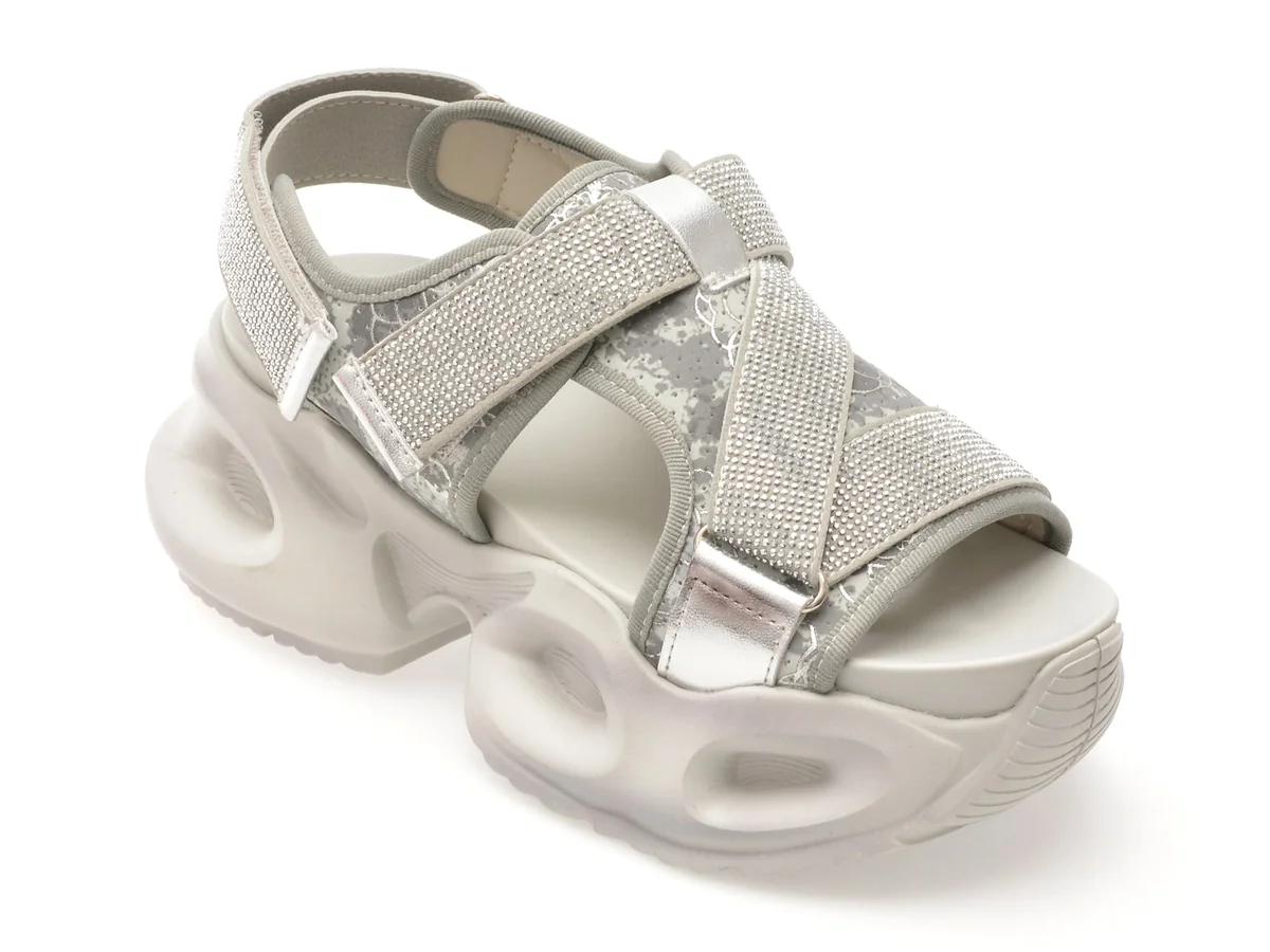 Sandale Gryxx Gri, 8501, Din Piele Ecologică