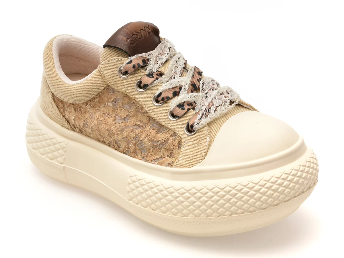 Pantofi Sport Gryxx Bej, 69400, Din Material Textil