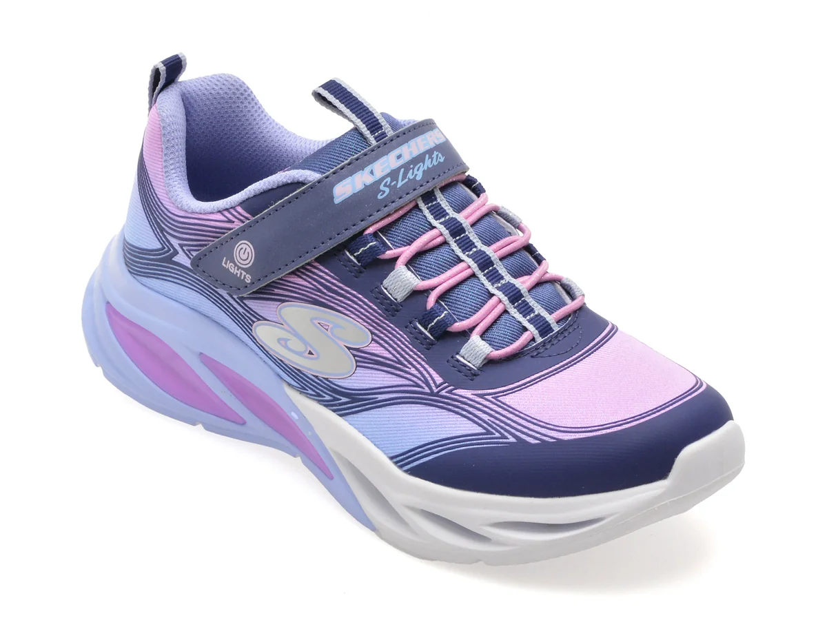 Pantofi Sport Skechers Bleumarin Cosmic Glow Din Material Textil