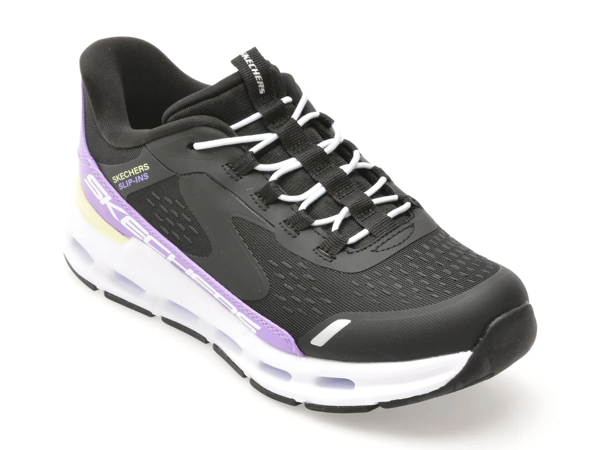 Pantofi Sport Skechers Negri Glide-Step Din Material Textil