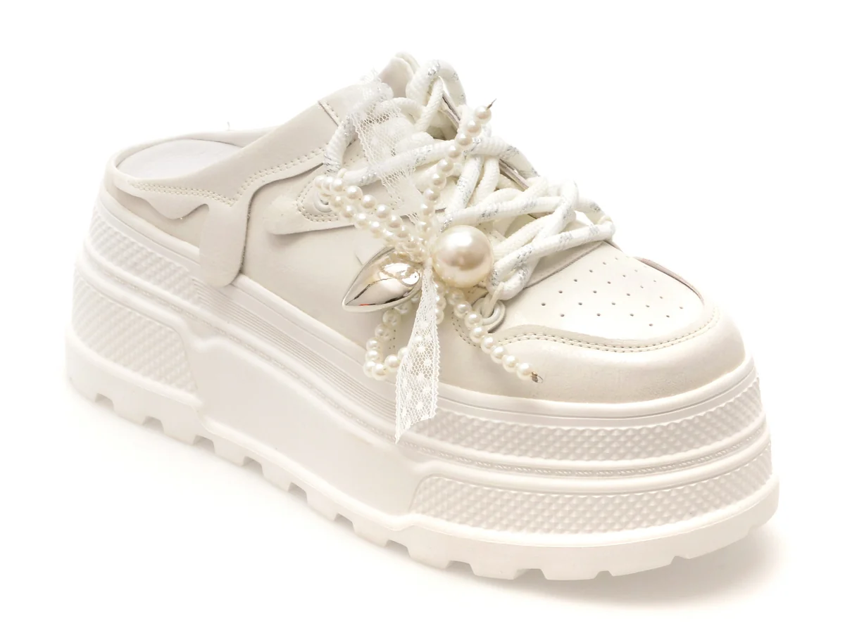 Papuci Gryxx Albi 616 Din Piele Naturala