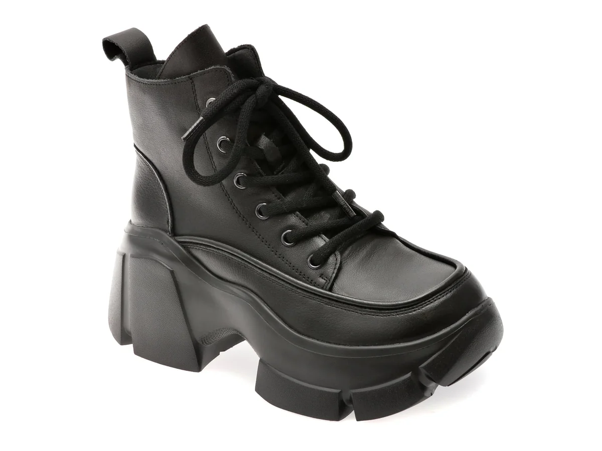 Ghete Gryxx Negre 68216 Din Piele Naturala