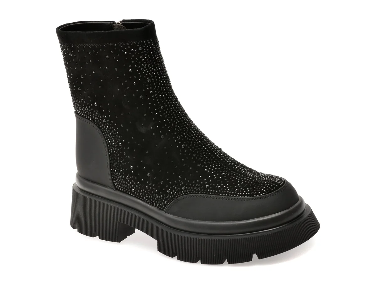 Ghete Gryxx Negre, Kr381, Din Piele Intoarsa