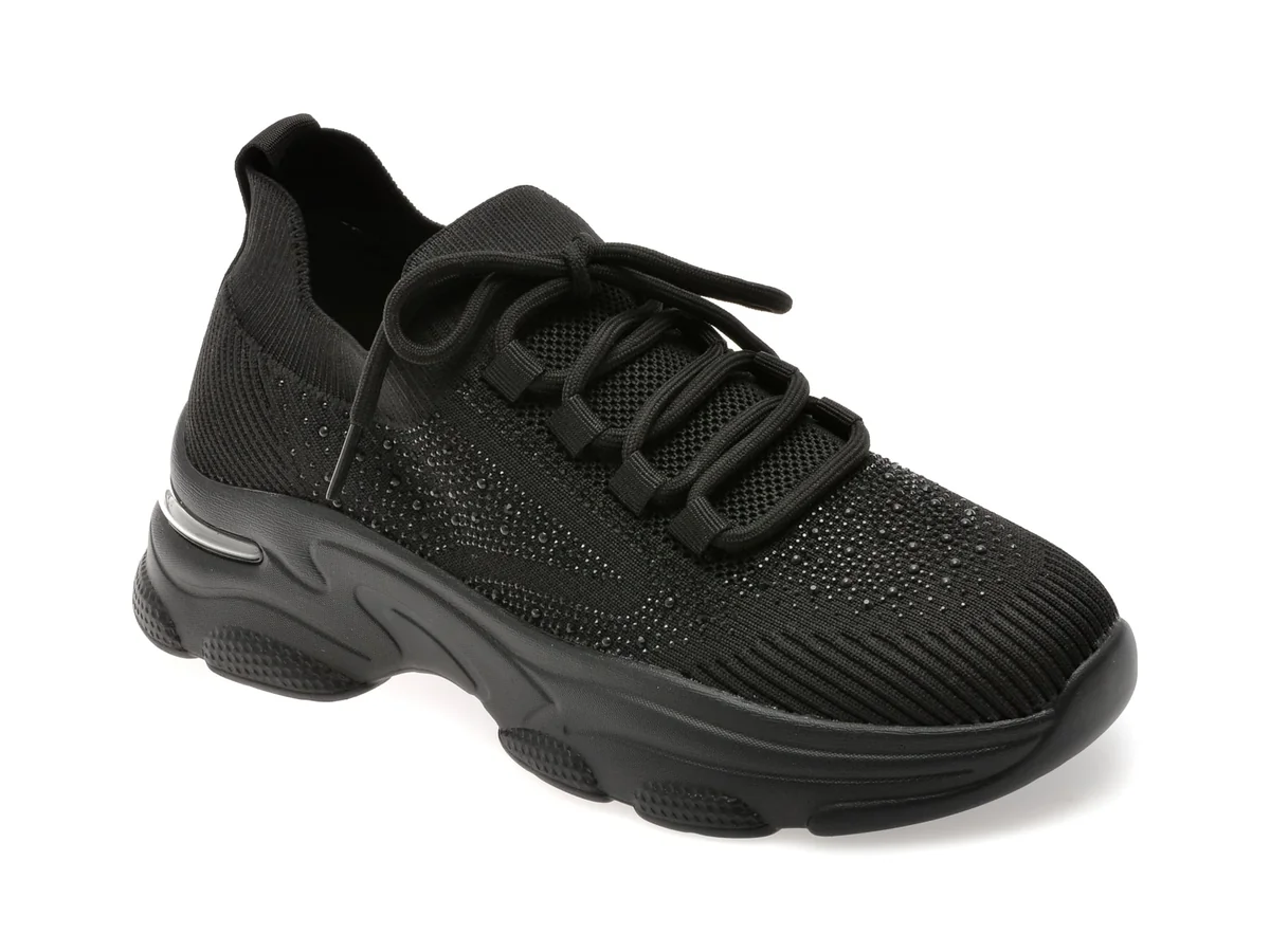 Pantofi Sport Flavia Passini Negri, 213315B, Din Material Textil