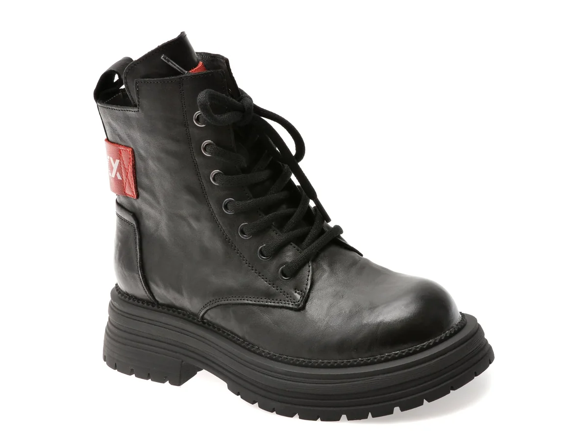 Bocanci Gryxx Negri, 63508, Din Piele Naturala