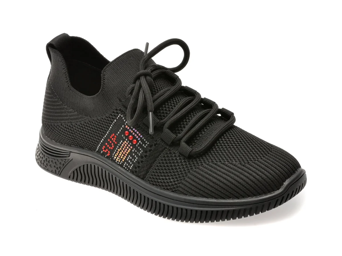 Pantofi Sport Flavia Passini Negri, 22503, Din Material Textil
