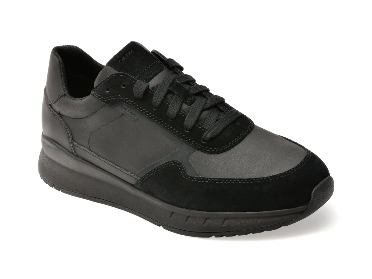 Pantofi Sport Geox Negri, U55LCA, Din Material Textil