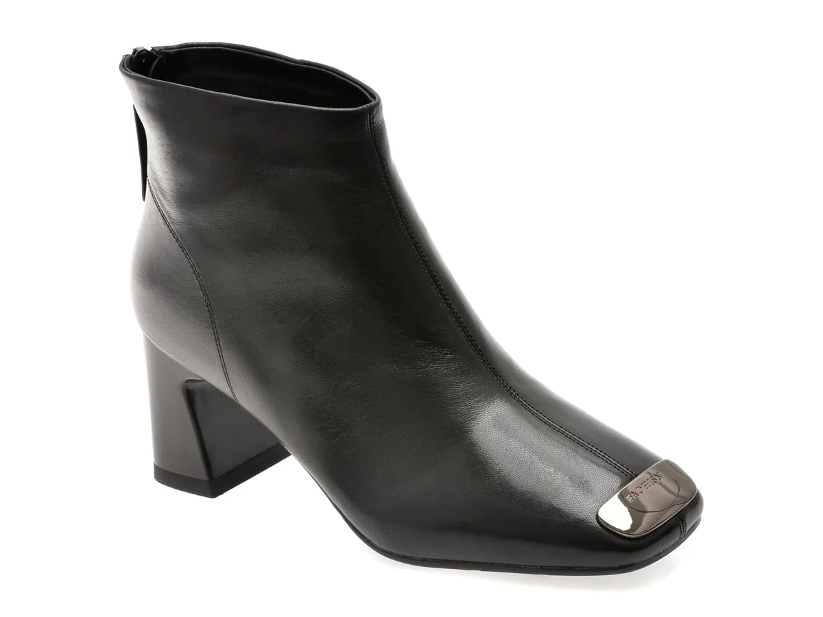 Botine Epica Negre, M32120, Din Piele Naturala