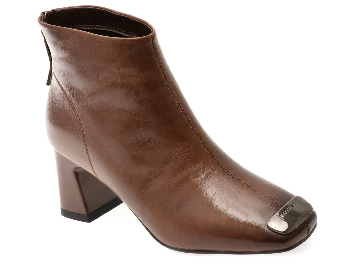 Botine Epica Maro, M32120, Din Piele Naturala