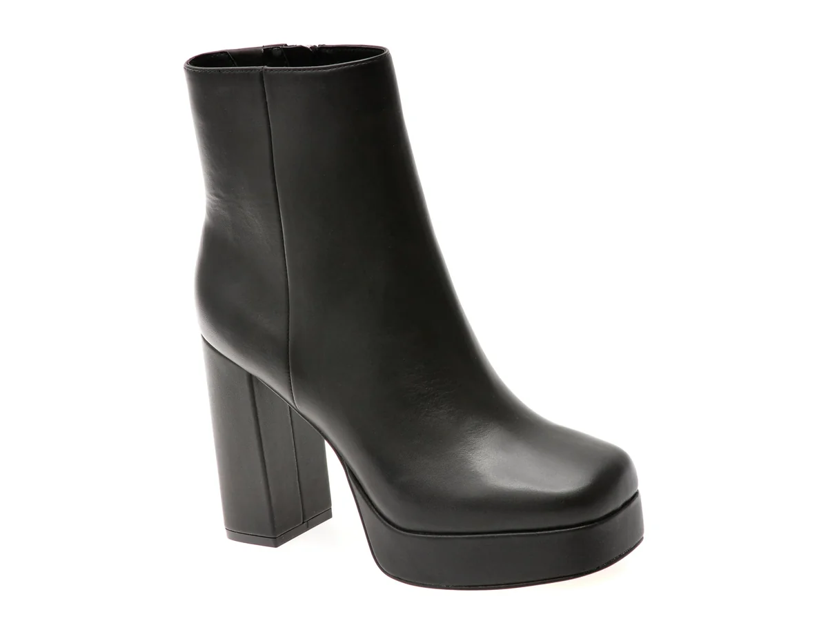 Botine Aldo Negre VAYLEN 001 Din Piele Naturală