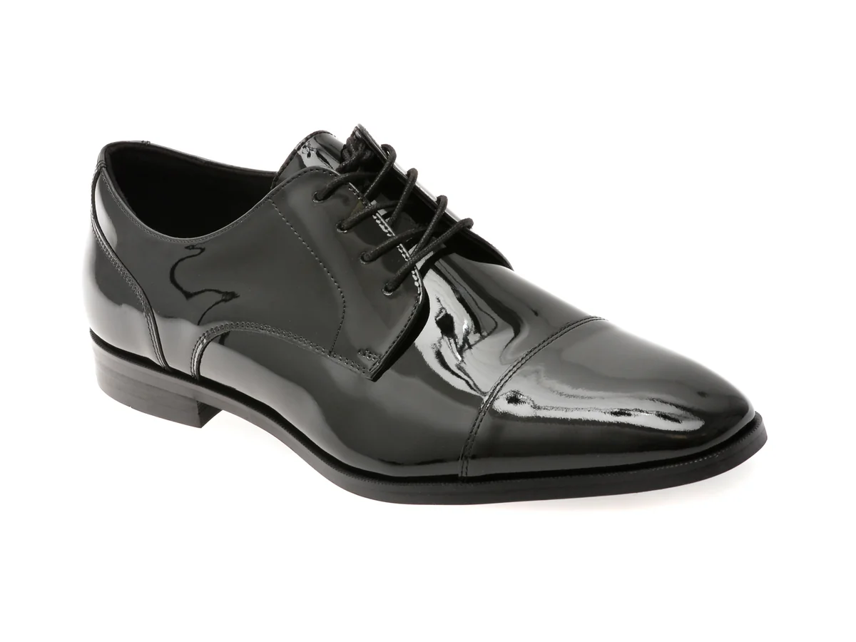 Pantofi Eleganti Aldo Negru, Callahan 009, Din Piele Naturală Lăcuită